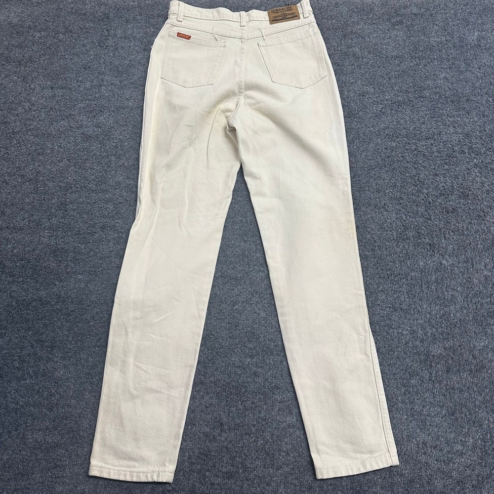 Jordache Jeans Womens Size 9/10 Off White Cotton Straight Leg Vintage Basics